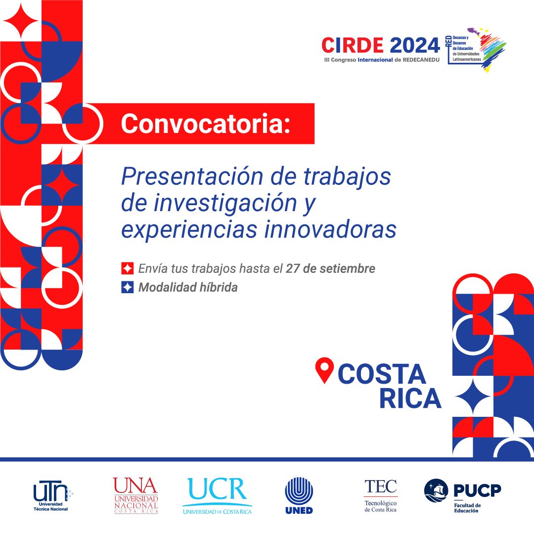 CONVOCATORIA: presentación de trabajos de investigación y experiencias innovadoras