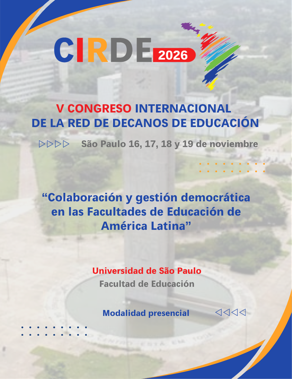 Afiche del V Congreso Internacional CIRDE 2026